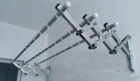 Giàn phơi gắn tường xếp ngang Inox 68B