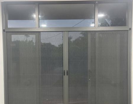 Cửa Lưới Chống Muỗi Dạng Xếp HP008 Màu Ghi