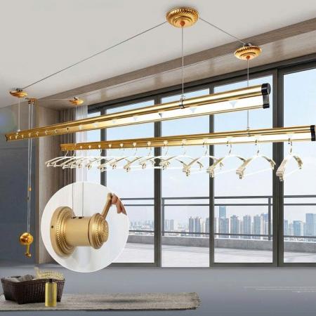 Giàn Phơi Gắn Trần - Quay tay - Dây kéo KG 900